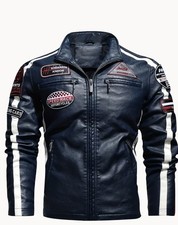 Cafe Racer Uomo Giacca Pelle