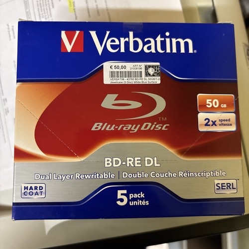 Blu ray vergine 50 - bd-re, dl