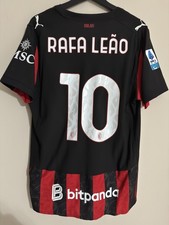 Maglia Rafa Leao AC Milan Match Issued Match Worn Indossata Preparata 2025/26