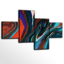 Set di 4 Quadri Astratti