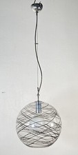 LAMPADARIO DESIGN VETRO MURANO 1970 FERRO LAMPADA SOFFITTO ANNI 70 VINTAGE LAMP