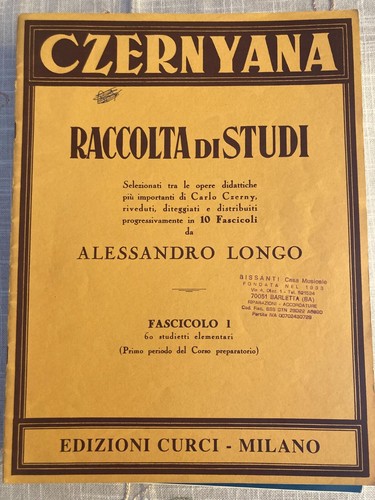 Libro czernyana raccolta di - -,