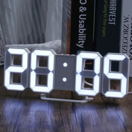 Sveglia digitale parete 3d - sveglia,