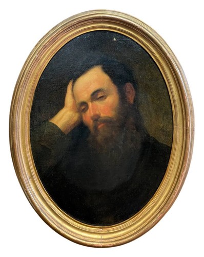 Ritratto maschile olio su - olio,