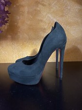 Décolleté in camoscio verde Altramarea Taglia 38 Tacchi Alti Donna Con Plateau