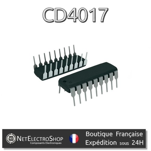 Compteur décades cd4017 - compteur, à