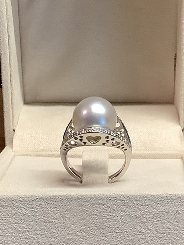 Anello con perla australiana - anello,