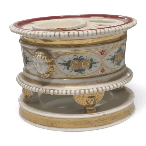 Antico calamaio porcellana - calamaio,