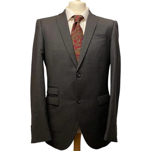 Giacca blazer grigio - a, righe