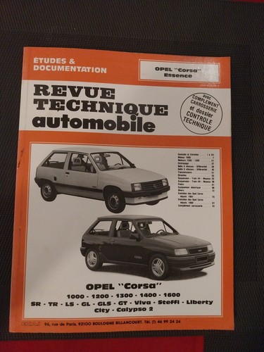 Revue technique opel corsa - opel,