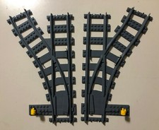 LEGO 1x 53407 1x 53404 Scambi ferrovia (RC) Dark Bluish Gray 6085213 6085188