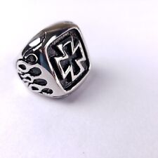 Anello Uomo Biker Croce Ferro