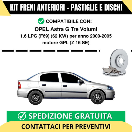 Kit freni anteriori - freni, opel
