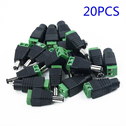 20pcs maschio femmina cctv - maschio, dc