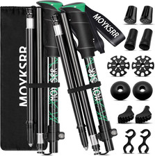 Bastoni Da Trekking, Bastoni Trekking Pieghevoli, 2 Pezzi Nordic Bastoni Trekkin