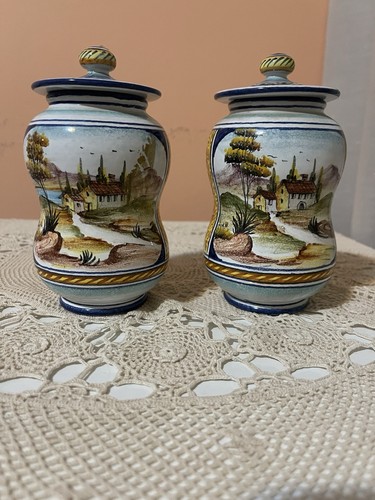 Coppia albarelli 17cm fima - coppia,
