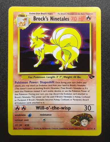 Brock ninetales holo 132 - ninetales, 3/132