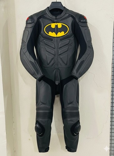 Tuta moto corsa pelle batman - tuta,