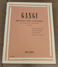 GANGI  METODO PER CHITARRA  PARTE PRIMA  E.R.2688  RICORDI