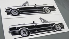 Adesivo BMW E30 Cabrio