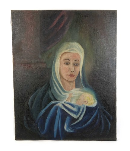 Dipinto olio arte popolare