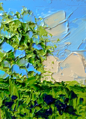 Dipinto originale aceo alberi - aceo,