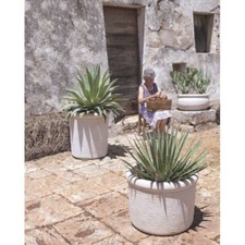 VASO  RESINA AGRIGENTO TELCOM ALTO MEDIO E CIOTOLA MOD. TUFO VASAR