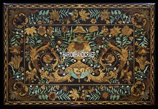 Bellissimo Tavolo da Pranzo Scagliola Arte Marmo Arredo Interno Decorazioni H3978