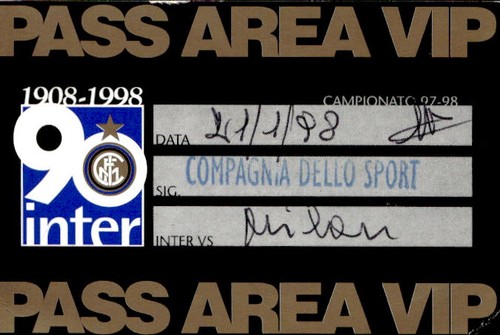 Pass area vip - pass, 90