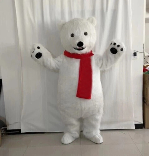 Costume mascotte orso polare