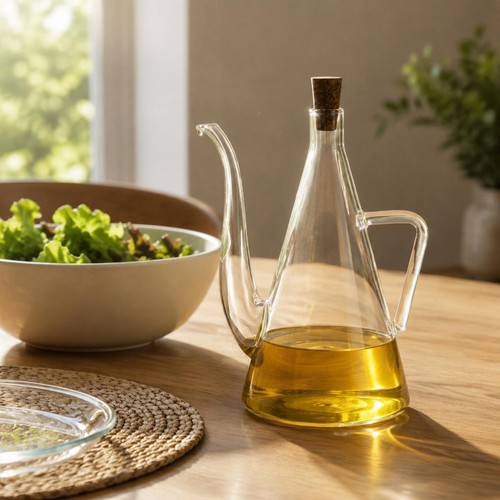 Bottiglia olio cristallo - bottiglia,
