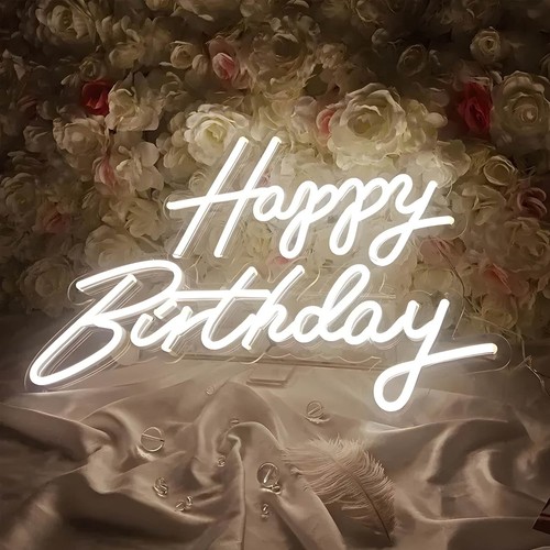 Insegna neon led happy - neon,