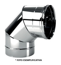 Curva chiusa gomito 90° acciaio inox - RIMANENZA DI MAGAZZINO