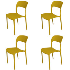 Set 4 Sedie in Polipropilene