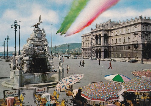 Cartolina trieste piazza - cartolina, ,piazza