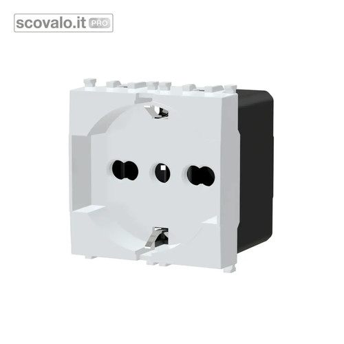 Presa schuko 16a 250v bianco - presa,
