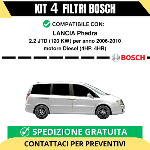 Kit bosch filtri tagliando - bosch,