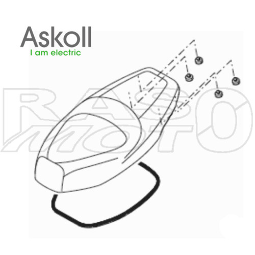 Askoll sella completa posto - sella, bi-posto