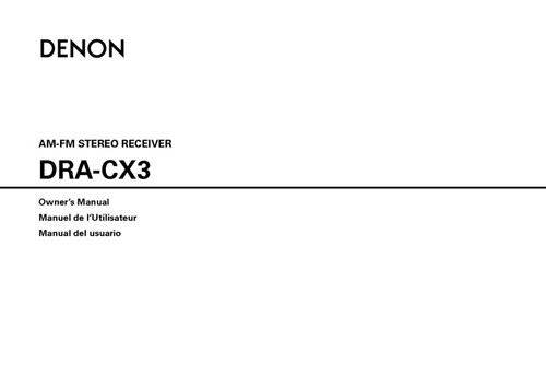 Denon dra cx3 - denon, dra-cx3