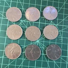 Lotto di 9 monete 50 LIRE VULCANO 1954 1955 1956 1957 1958 R 1959 1960 1961 1962