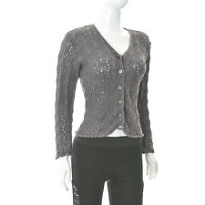 Top donna Noa Noa con bottoni scollo a V lavorato a maglia all'uncinetto mani...