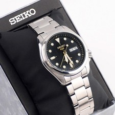 Orologio Automatico Uomo SEIKO 5 Sports SKX SRPE57 Quadrante Nero Sunray Acciaio Inox