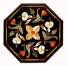 Tavolino laterale marmo nero