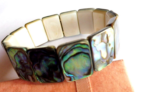 Bracelet abalone naturelle - bracelet, en