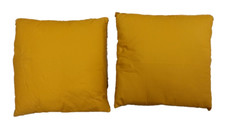 Set 2 cuscini divano/arredo cm. 40 x 40 (h 124 cm circa) color senape - nuovi