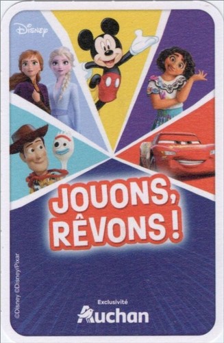 Cartes jouons rêvons disney - cartes,