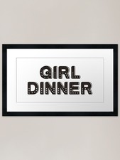 girl dinner - quadro stampa su