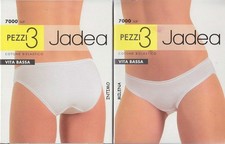6 slip mutande vita bassa