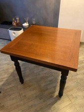 Tavolo vintage in legno, pieghevole 4 a 8 pax 90/180, Pino Betula