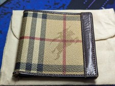 Portafoglio Burberry Check, materiale pelle 100% con Portachiavi
